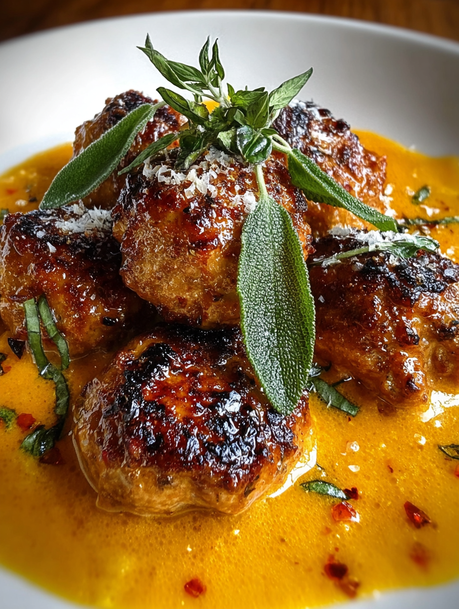 Turkey Meatballs in Pumpkin Sage Sauce image 2