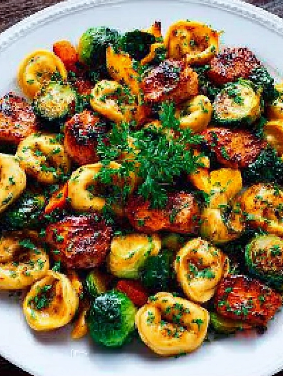 Autumn Chicken and Tortellini with Roasted Vegetables image 2