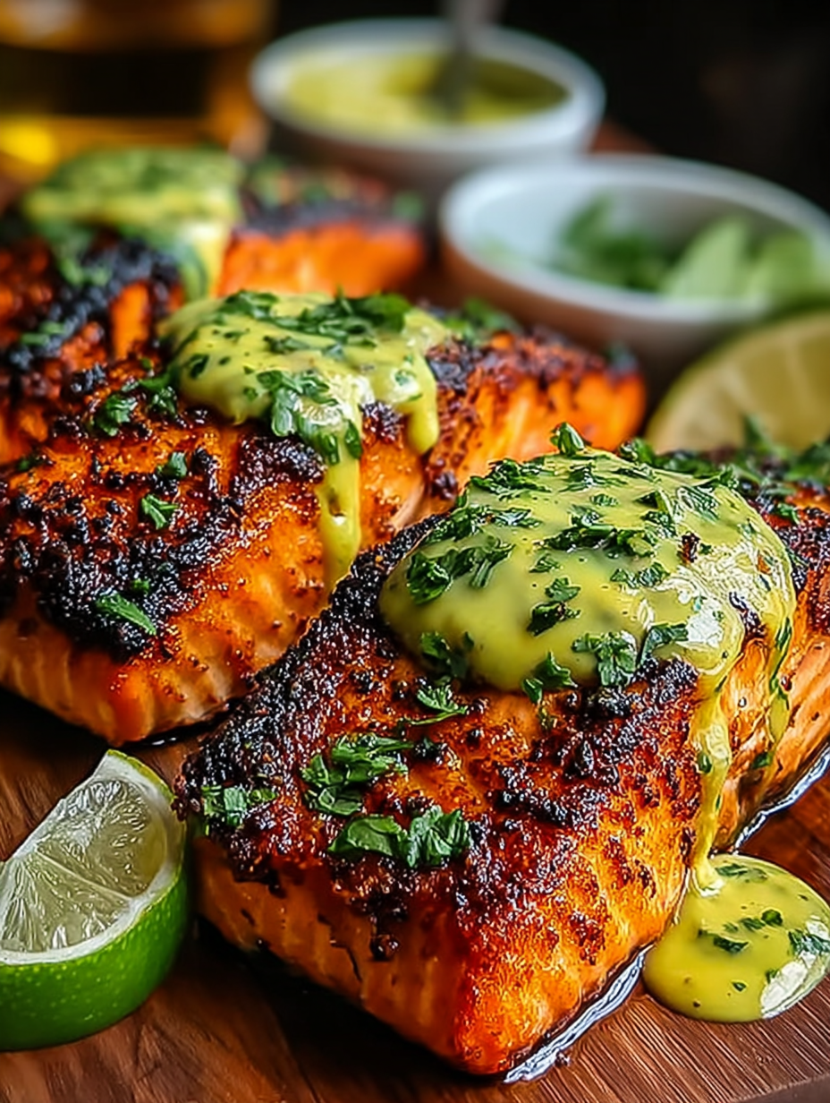 Baked Cajun Salmon with Avocado image 2