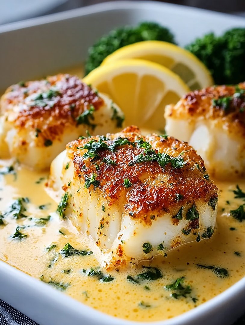 Baked Cod in Coconut Lemon Cream Sauce image 2