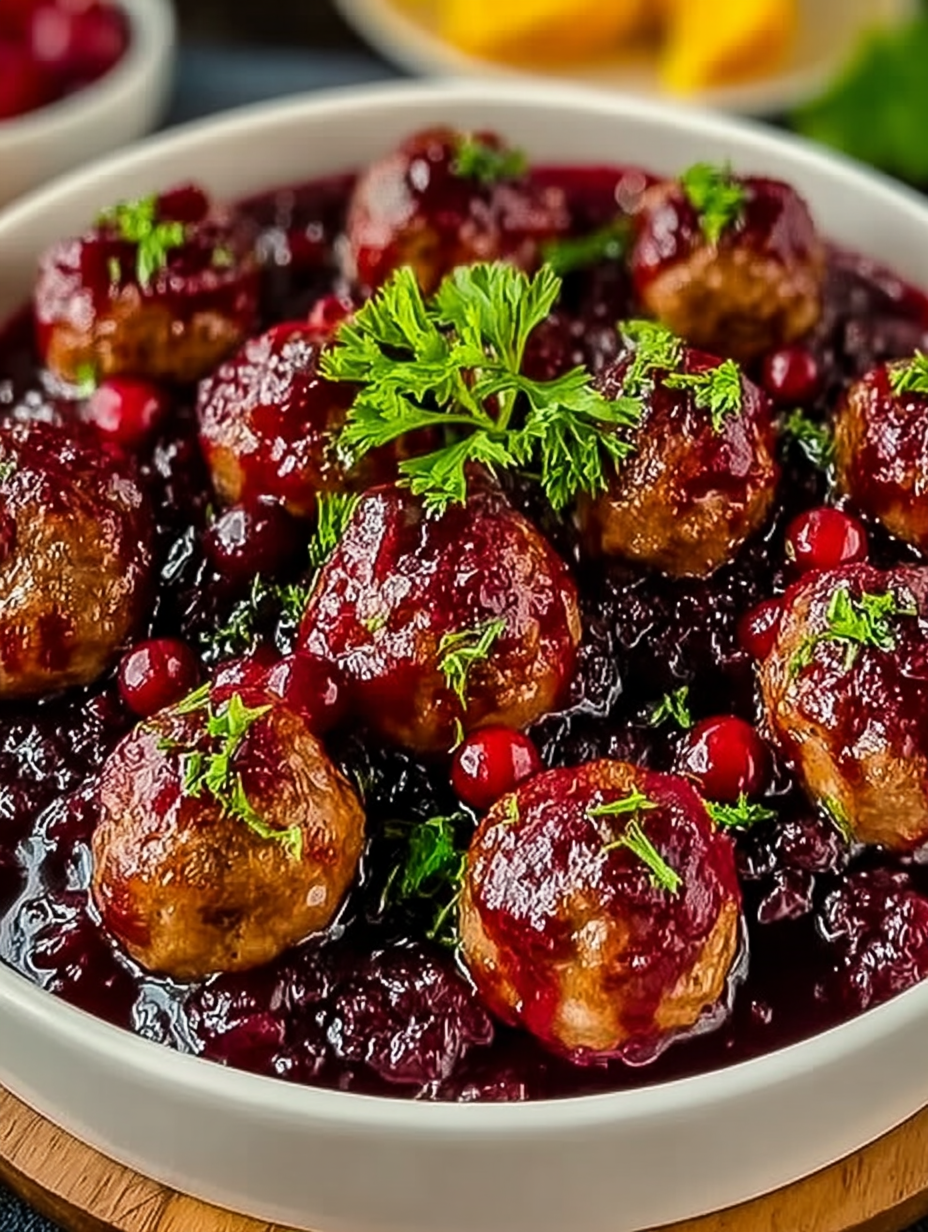 Best winter holiday Cranberry Meatballs image 2
