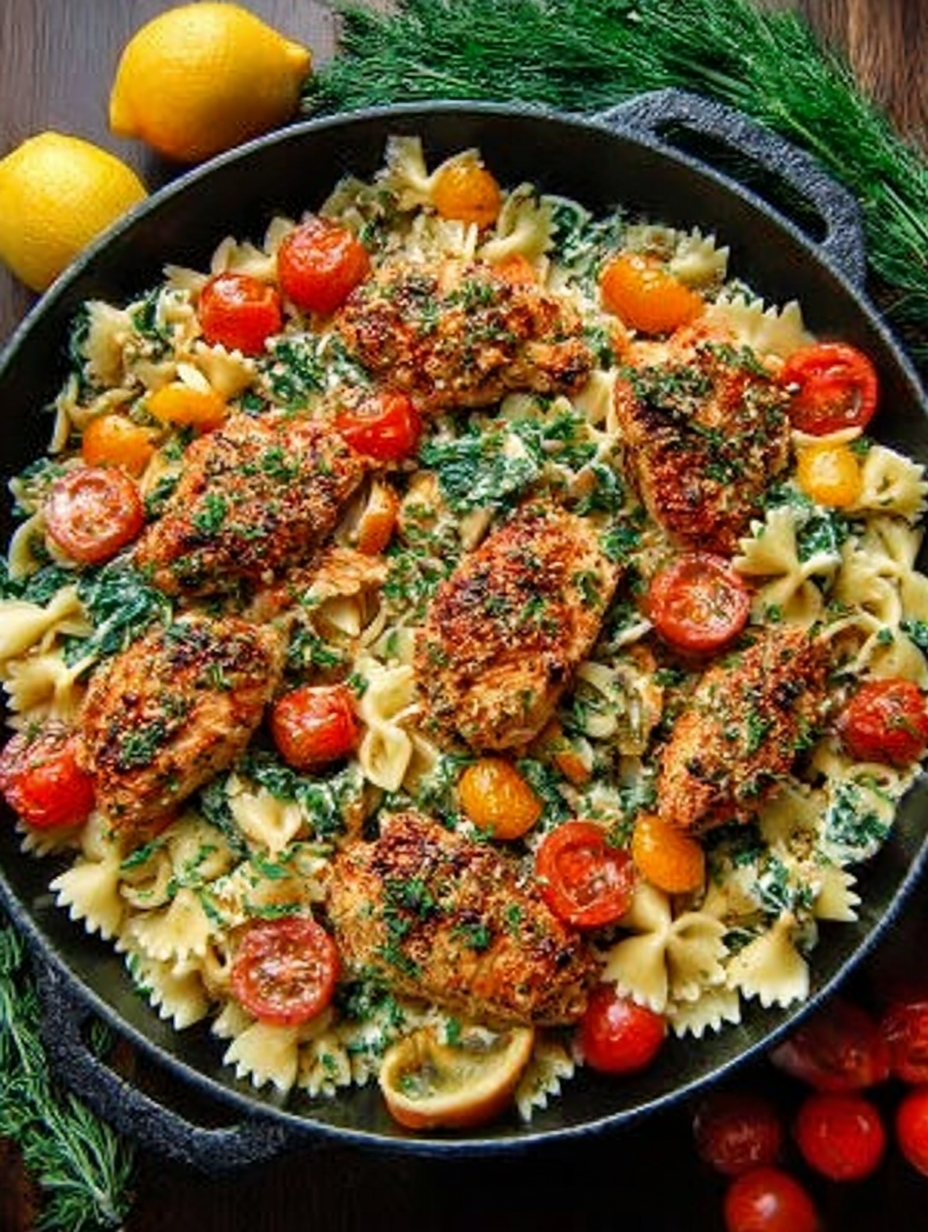 Chicken Feta Greek Pasta Recipe image 2
