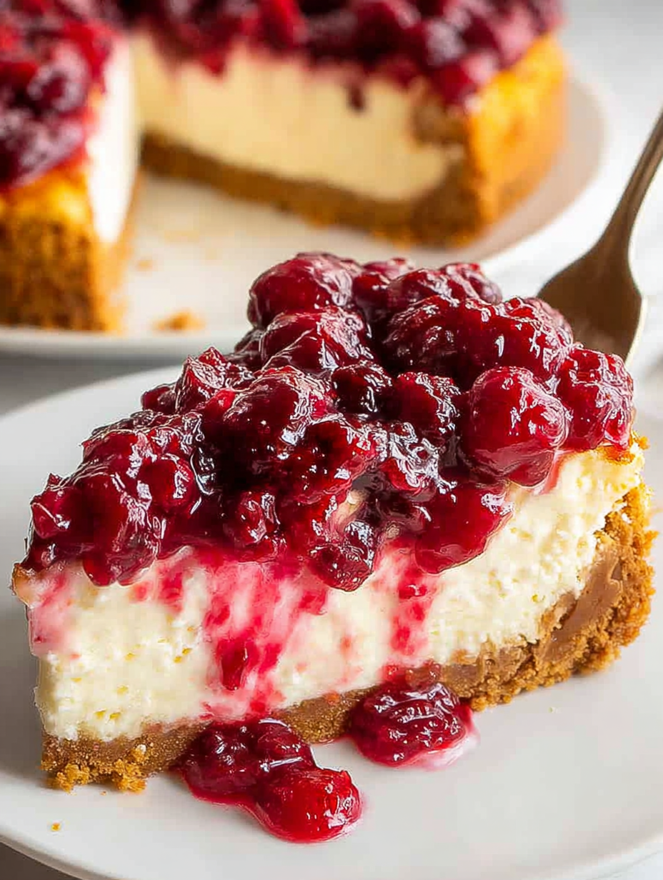 Cranberry White Chocolate Cheesecake image 2