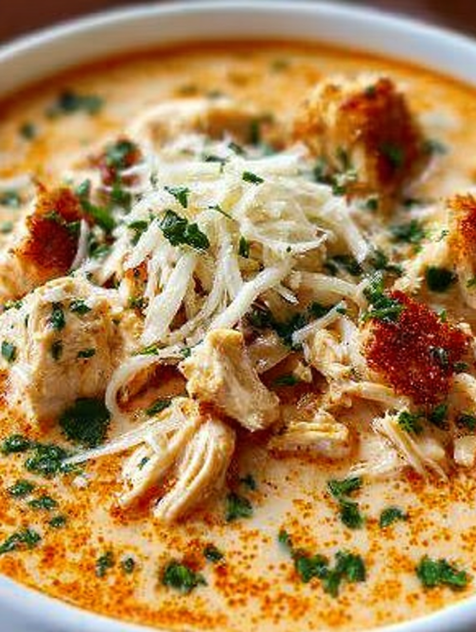 Crock Pot Creamy Chicken Parmesan Soup image 2