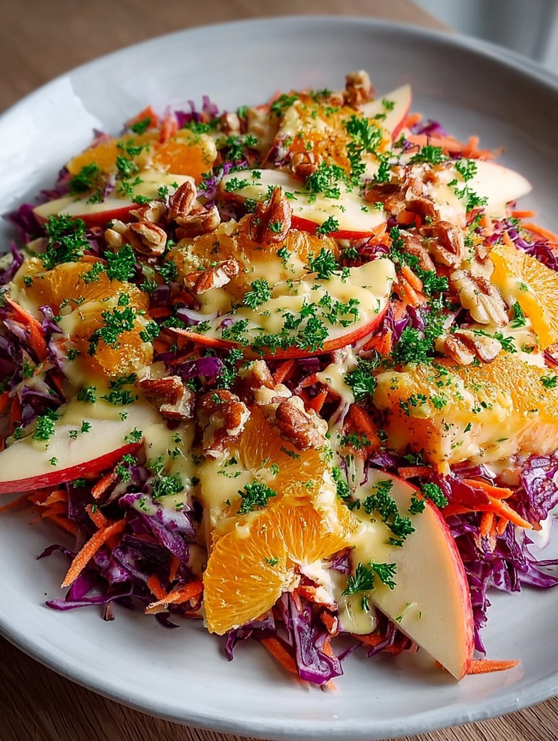 Crunchy Apple Carrot Salad with Creamy Citrus Dressing image 2