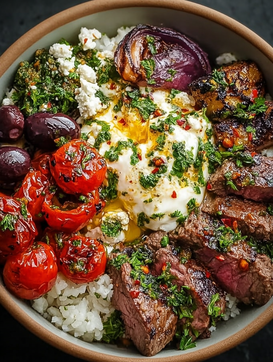 Delicious Mediterranean Steak Bowl Recipe image 2