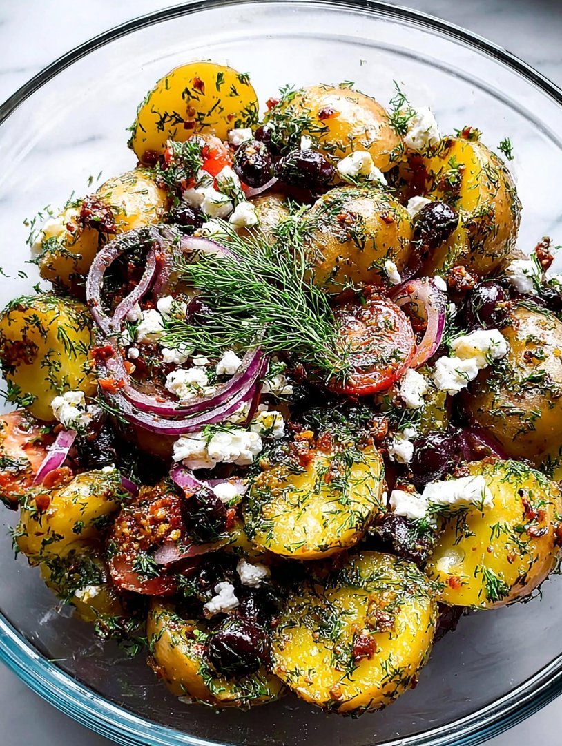 Greek Potato Salad with Herby Lemon jus de raisinaigrette image 2