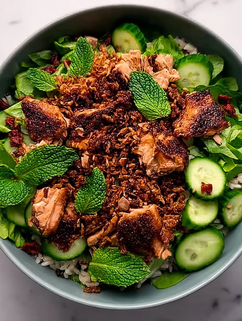 High Protein Crispy Rice Salad image 2