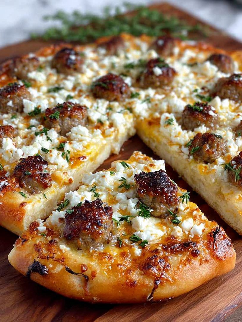 Hot Sausage Feta Honey Pizza – Easy Gourmet Pizza Recipe image 2