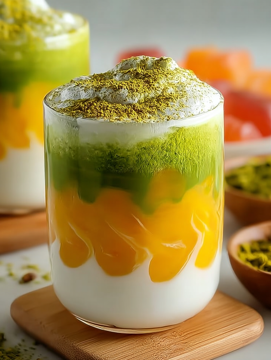 Iced Mango Matcha Latte image 2