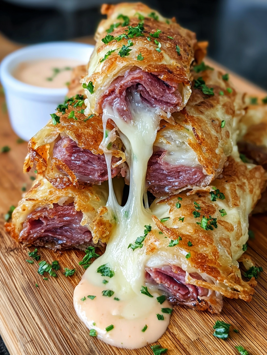 Keto Crispy Reuben Roll-Ups image 2