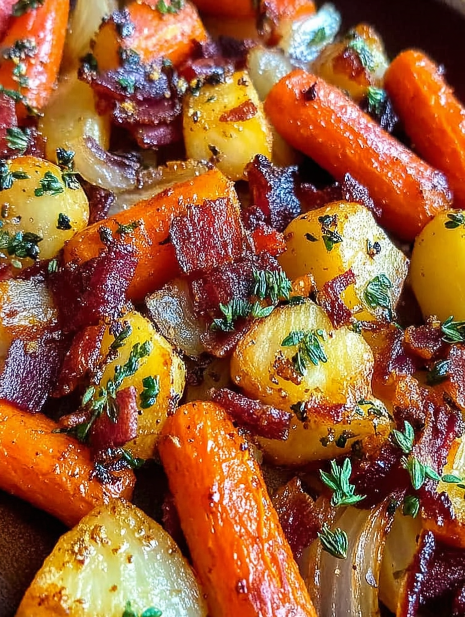 Maple Dijon Roasted Carrots and Apples image 2