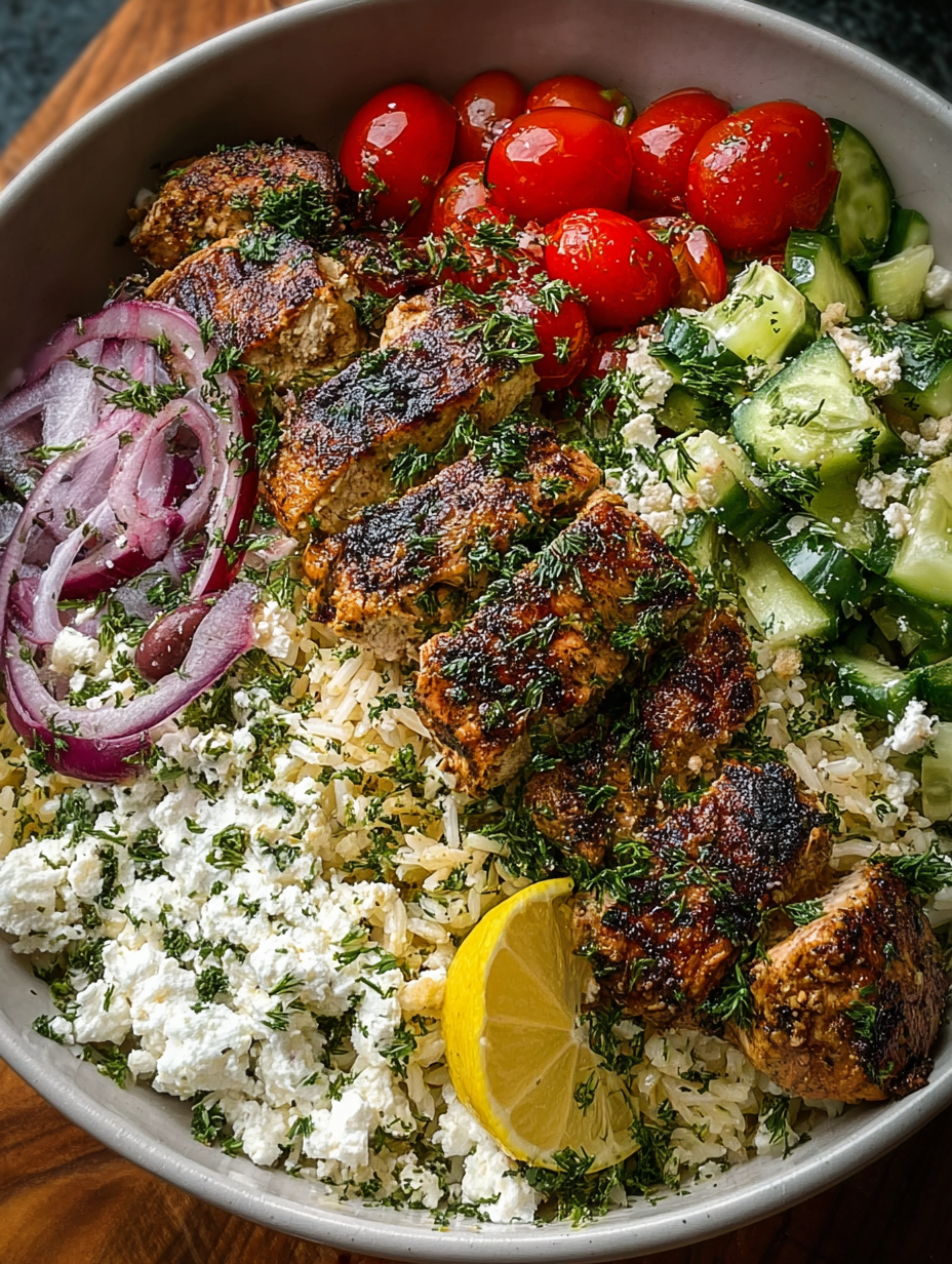 Mediterranean Chicken and Rice Bowl image 2