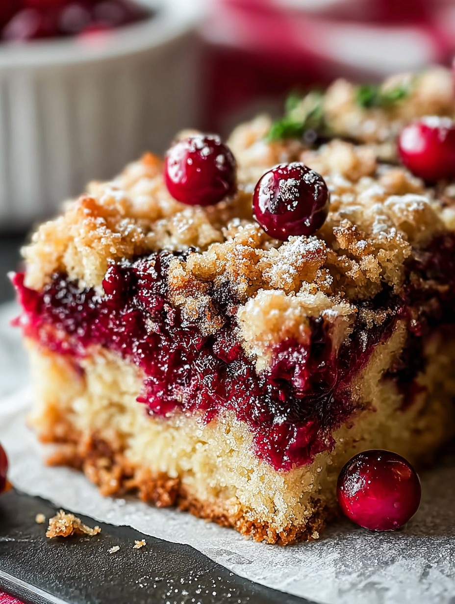 Moist winter holiday Cranberry Bars image 2