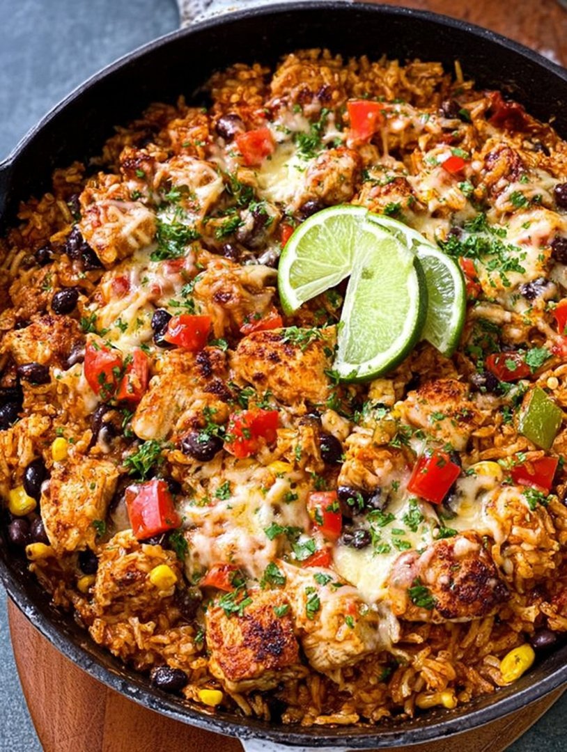 One-Pot Cheesy Southwest Chicken and Rice image 2