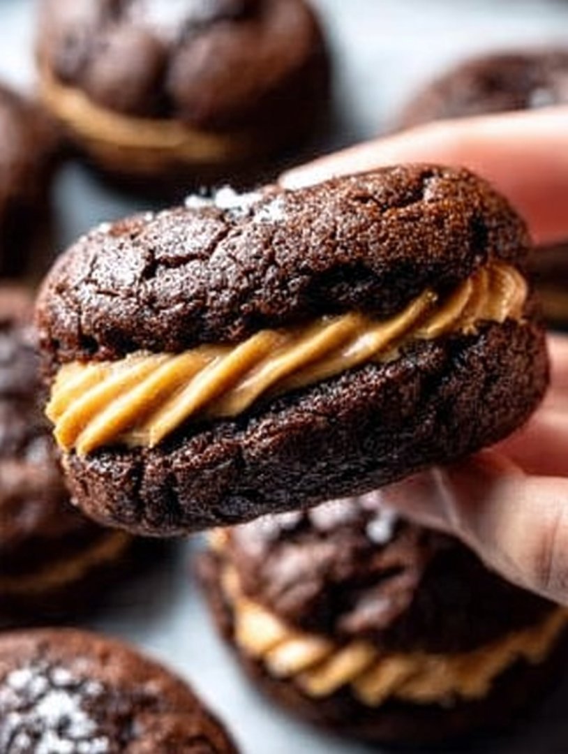 Peanut Butter Filled Brownie Cookies image 2