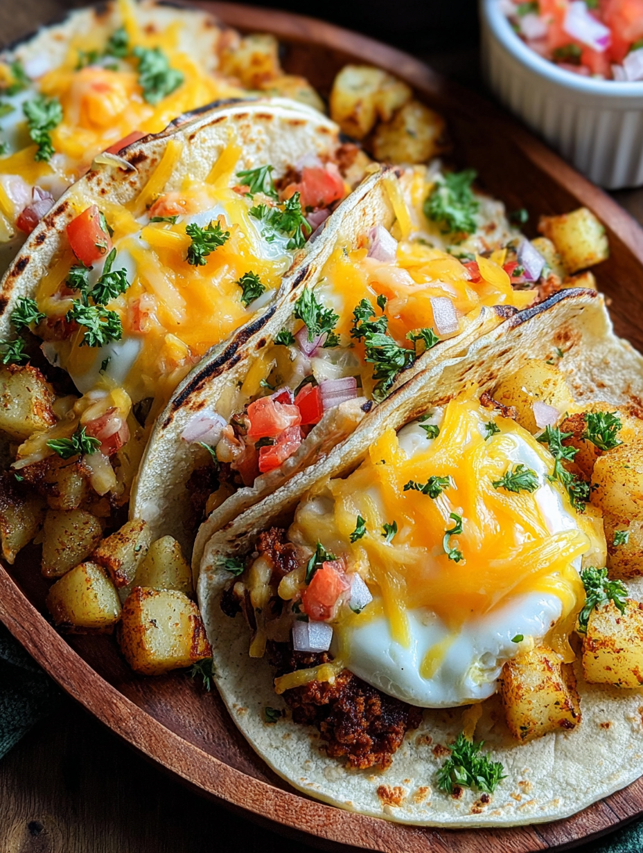 Potato, Egg, and Cheese Breakfast Tacos image 2