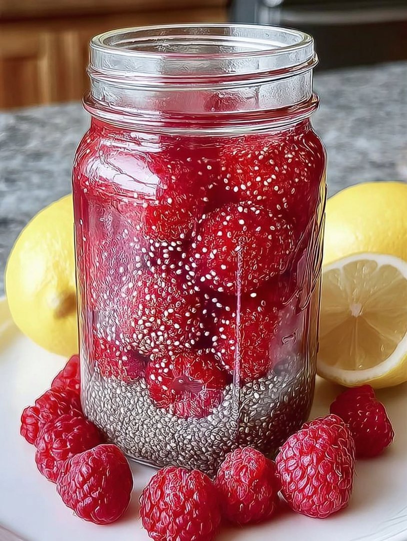 Raspberry Lemon Chia Seed Water image 2