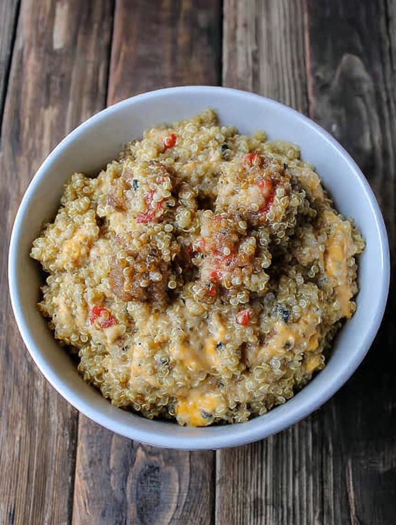 Sausage and Cheese Quinoa Breakfast Bowl image 2
