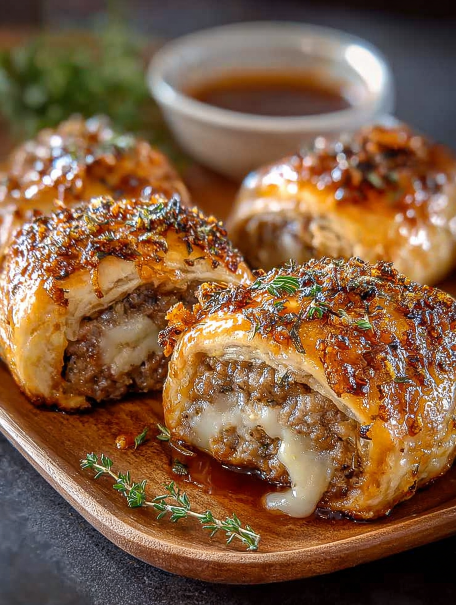 Savory French Onion Sausage Rolls image 2