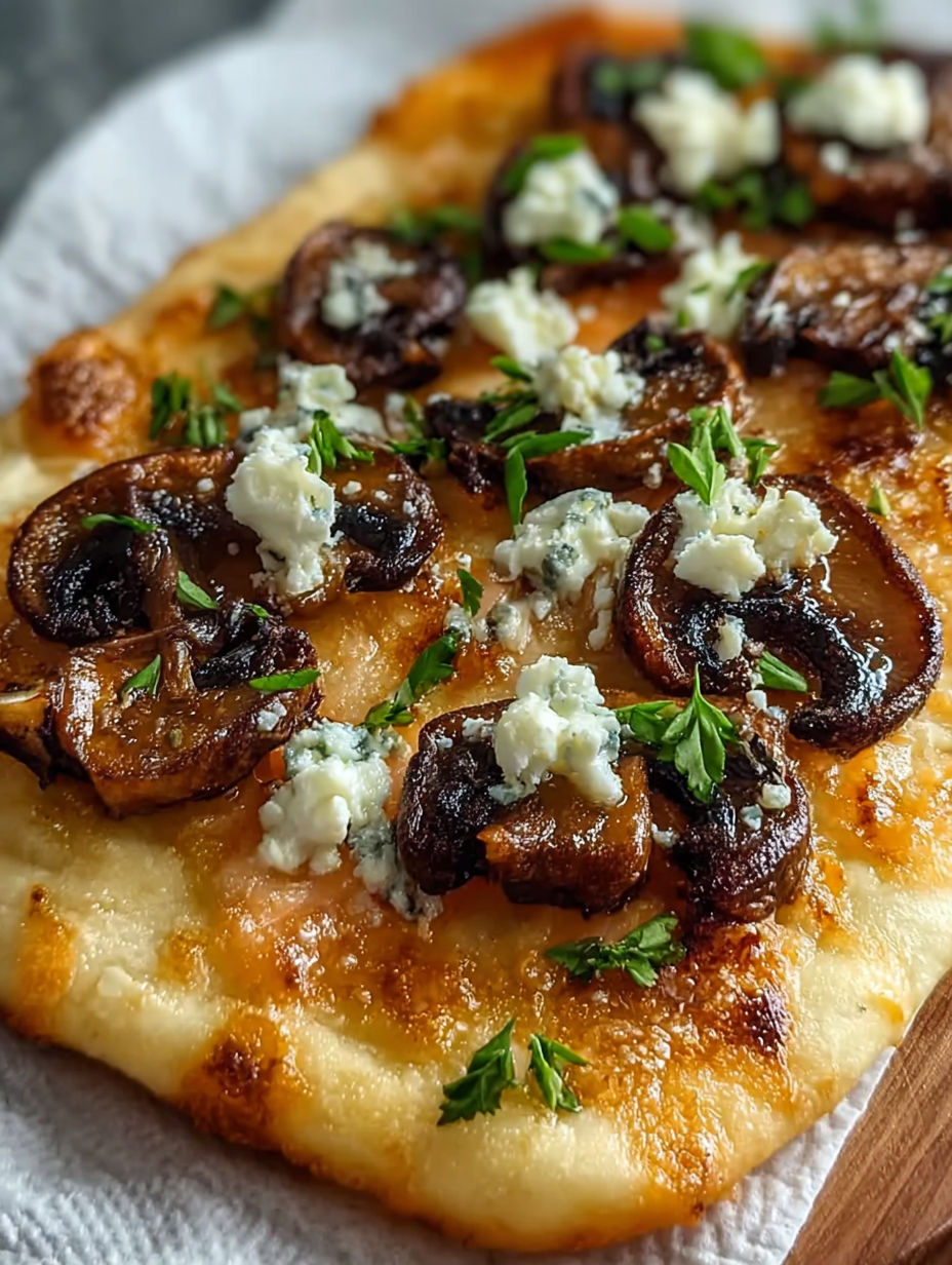 Savory Mushroom Flatbread Pizza image 2