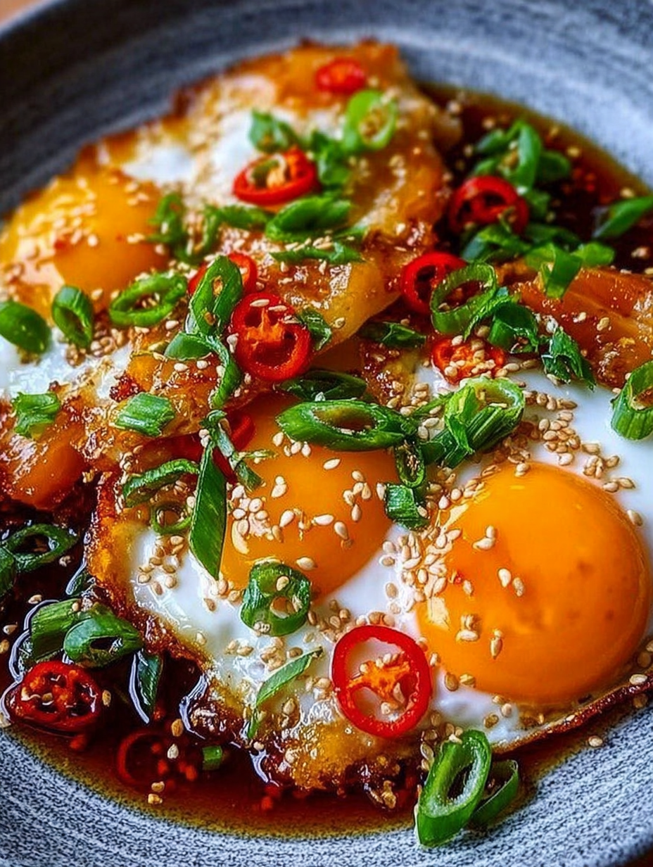 Spicy Sweet and Sour Fried Eggs image 2