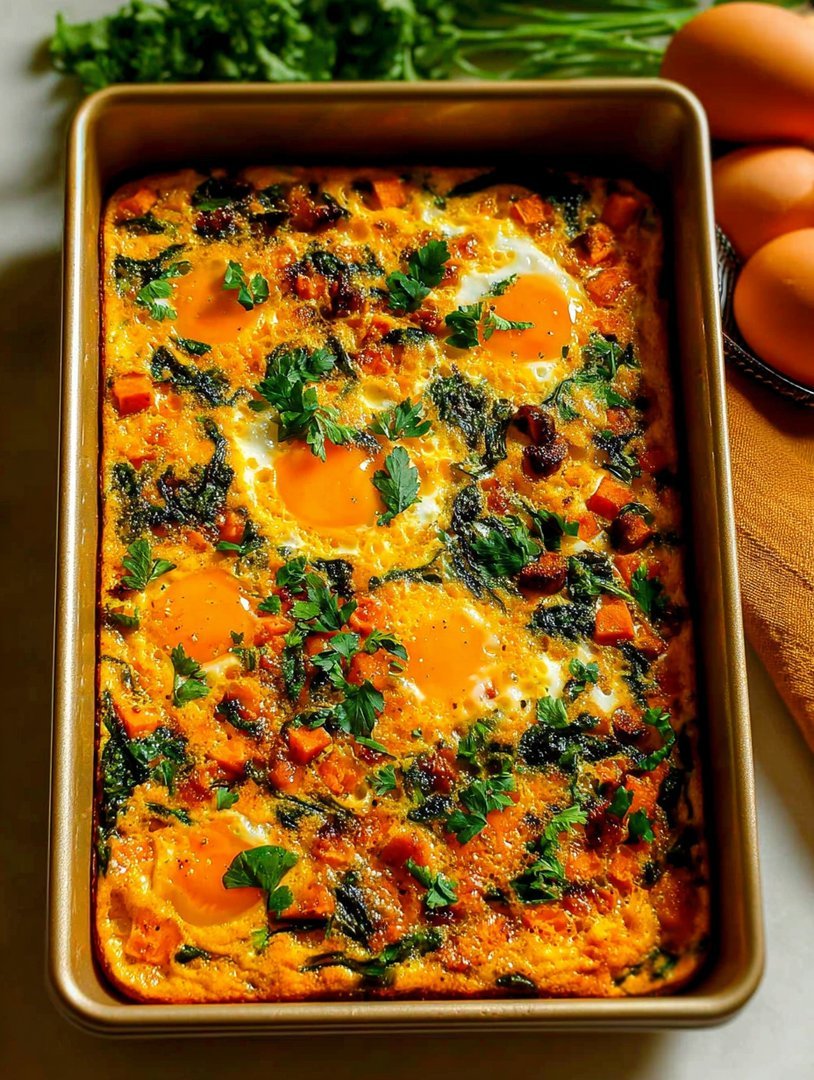 Spinach and Sweet Potato Egg image 2
