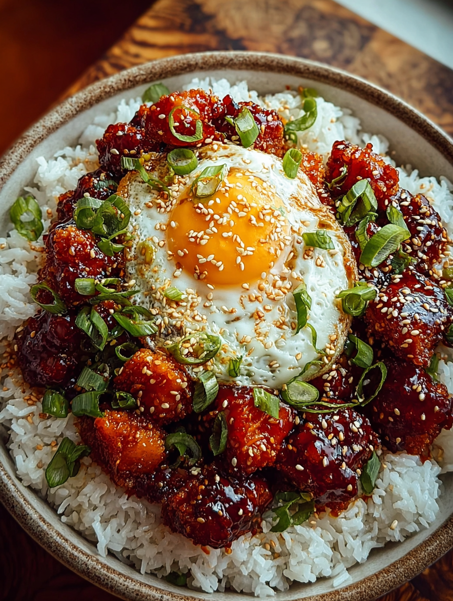 Sticky Korean Fried Chicken and Rice Bowls image 2