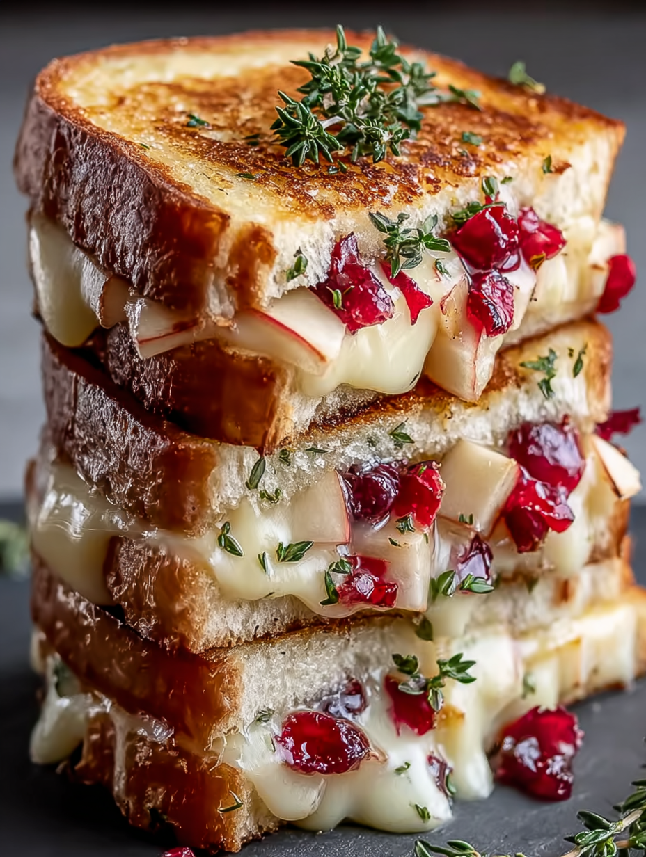 Sweet and Savory Grilled Cheese with Brie, Apple & Cranberry image 2