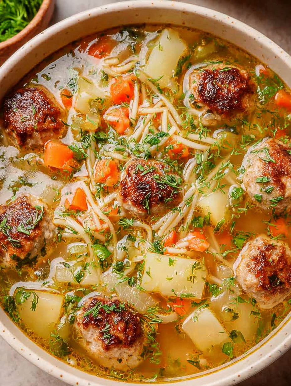 Turkey Meatball Soup image 2