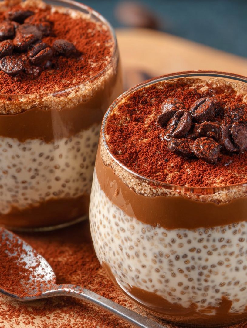 Viral Tiramisu Chia Pudding (Gluten Free, High Protein, Refined Sugar Free) image 2