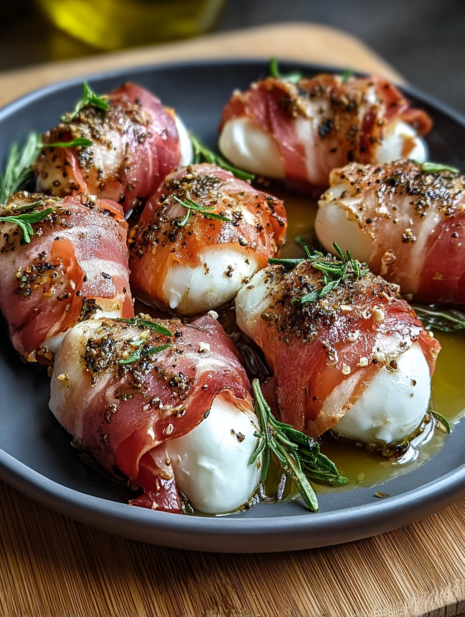 turkey bresaola Wrapped Mozzarella Bites image 2