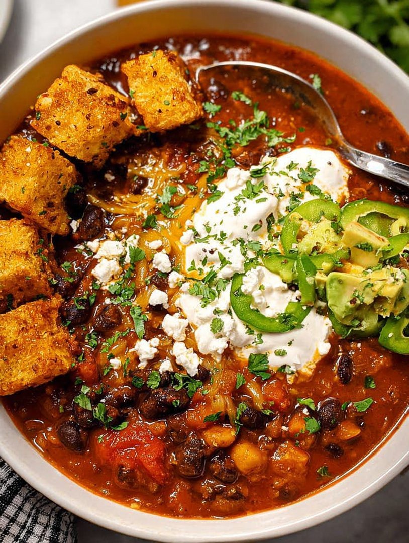 15 minute vegan lentil & Black Bean Chili image 2