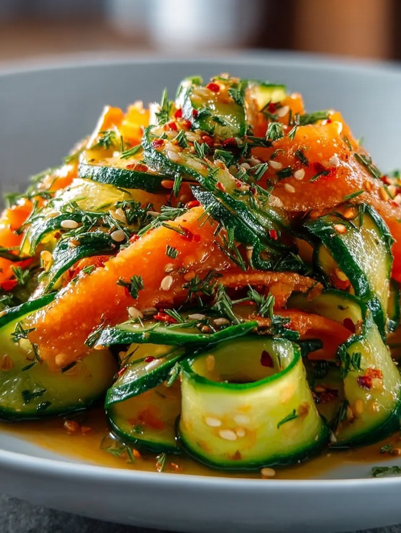 Asian Carrot & Cucumber Salad image 2