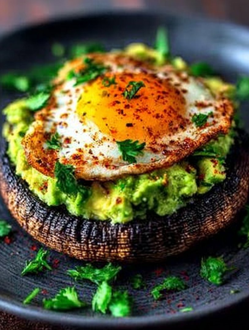 Avocado & Egg Stuffed Mushrooms image 2