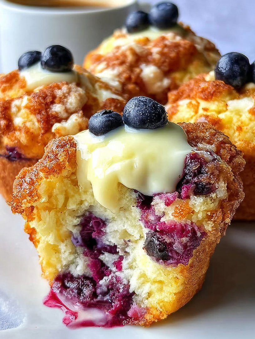 Blueberry Cream Cheese Muffins Recipe image 2