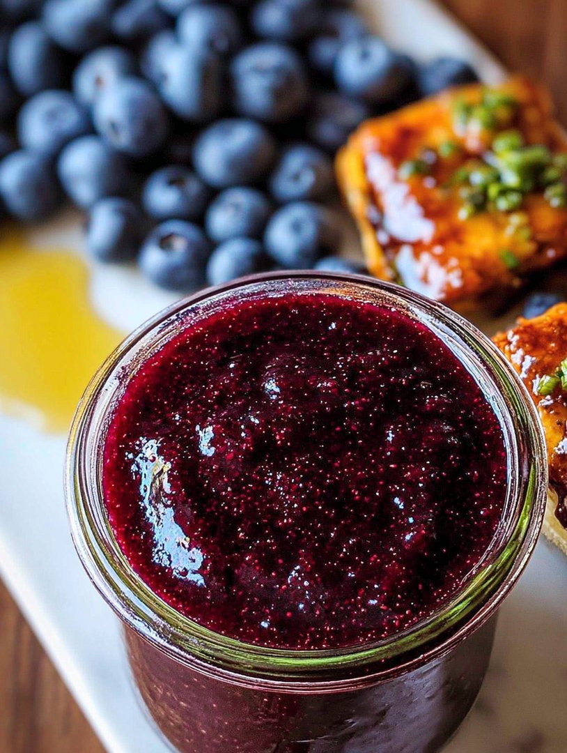 Blueberry Jalapeno peach nectar BBQ Sauce image 2