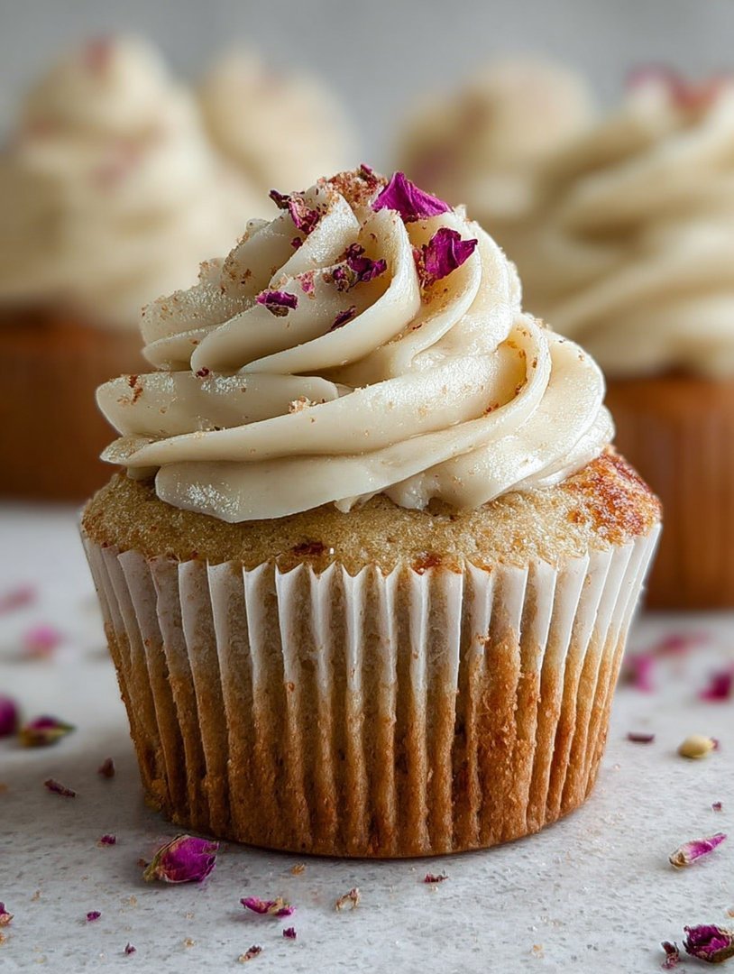 Cardamom Rose Vanilla Cupcakes image 2