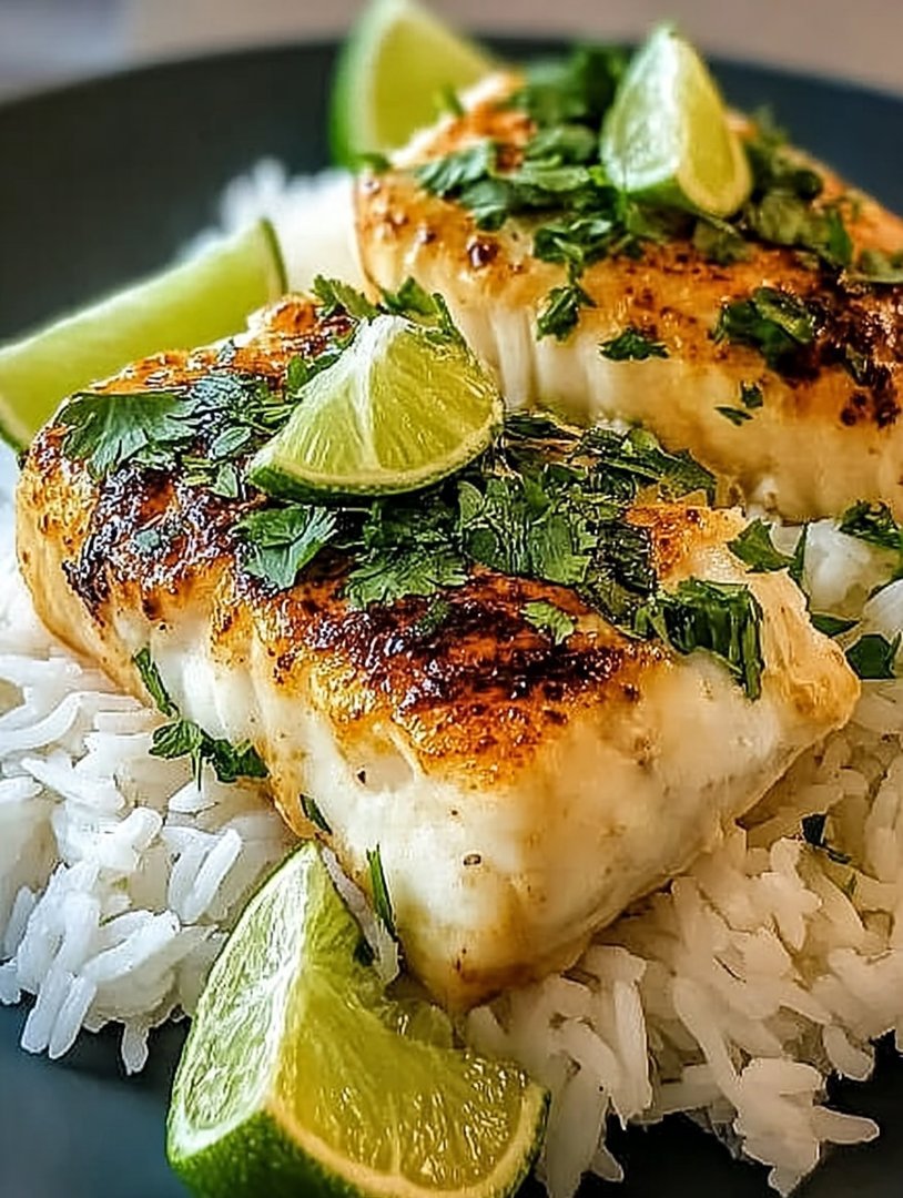 Coconut Lime Fish with Rice image 2