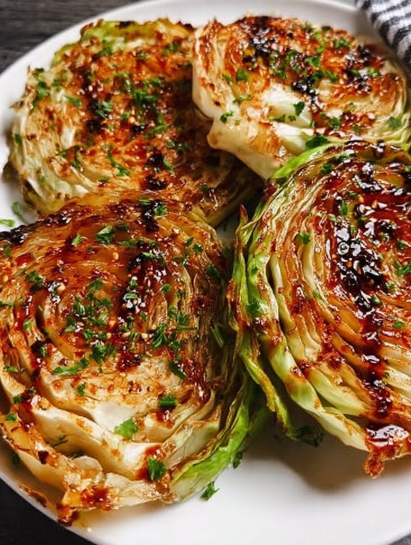 Flavor-Packed Honey Balsamic Cabbage Steaks image 2