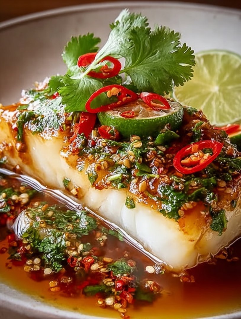 Flavorful Thai Lime-Garlic Steamed Fish Delight image 2