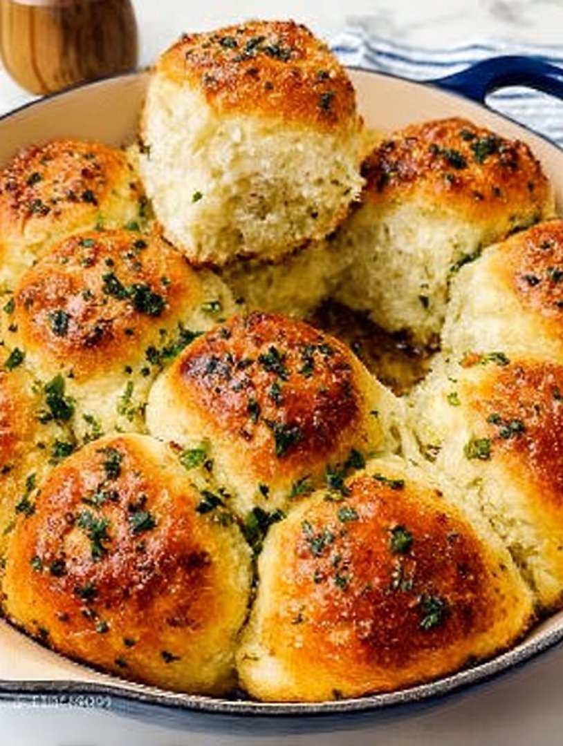 Fluffy Cottage Cheese Garlic Rolls image 2
