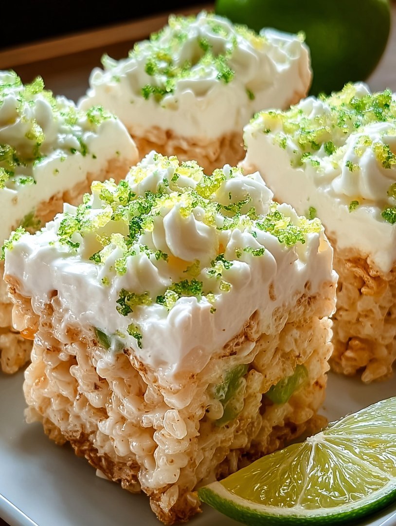 Key Lime Pie Rice Krispie Treats image 2