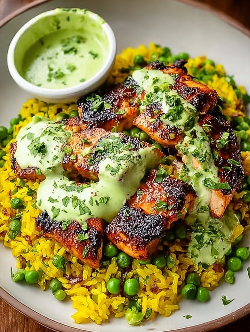 Peruvian Chicken & Yellow Rice with Zesty Sauce image 2