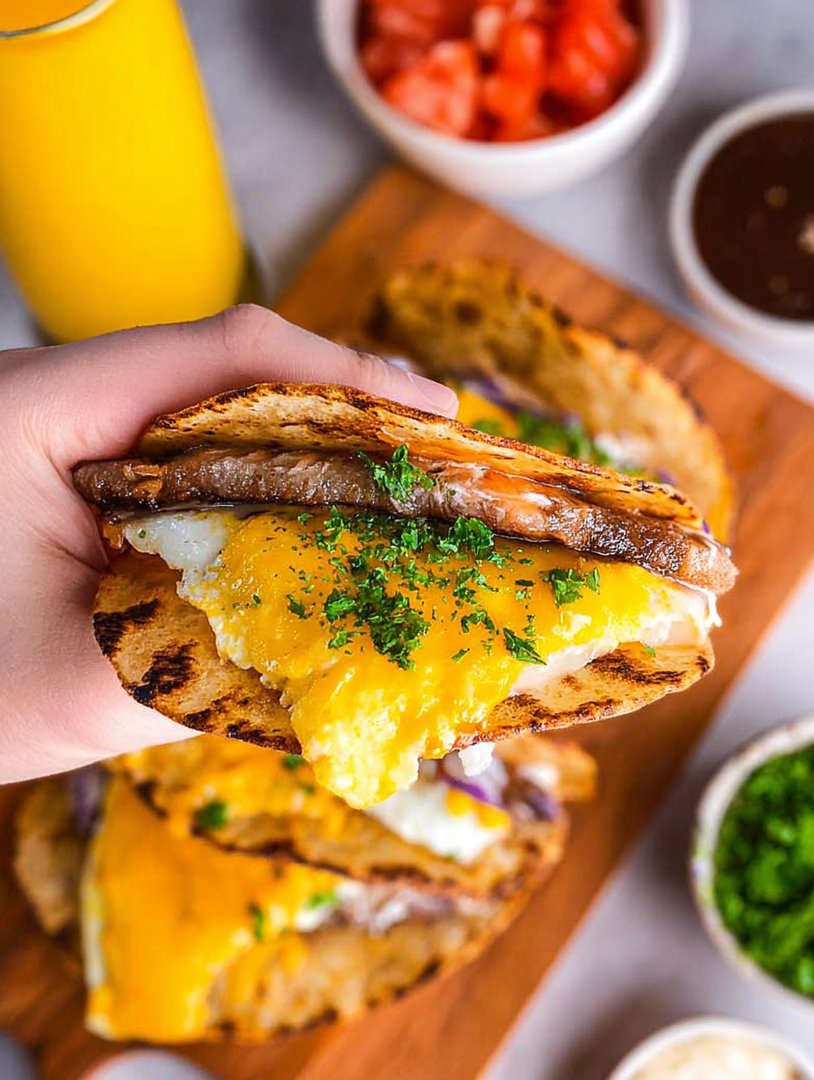 Smash Breakfast Tacos image 2