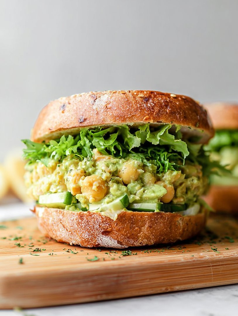 Smashed Chickpea Avocado Salad Sandwiches image 2