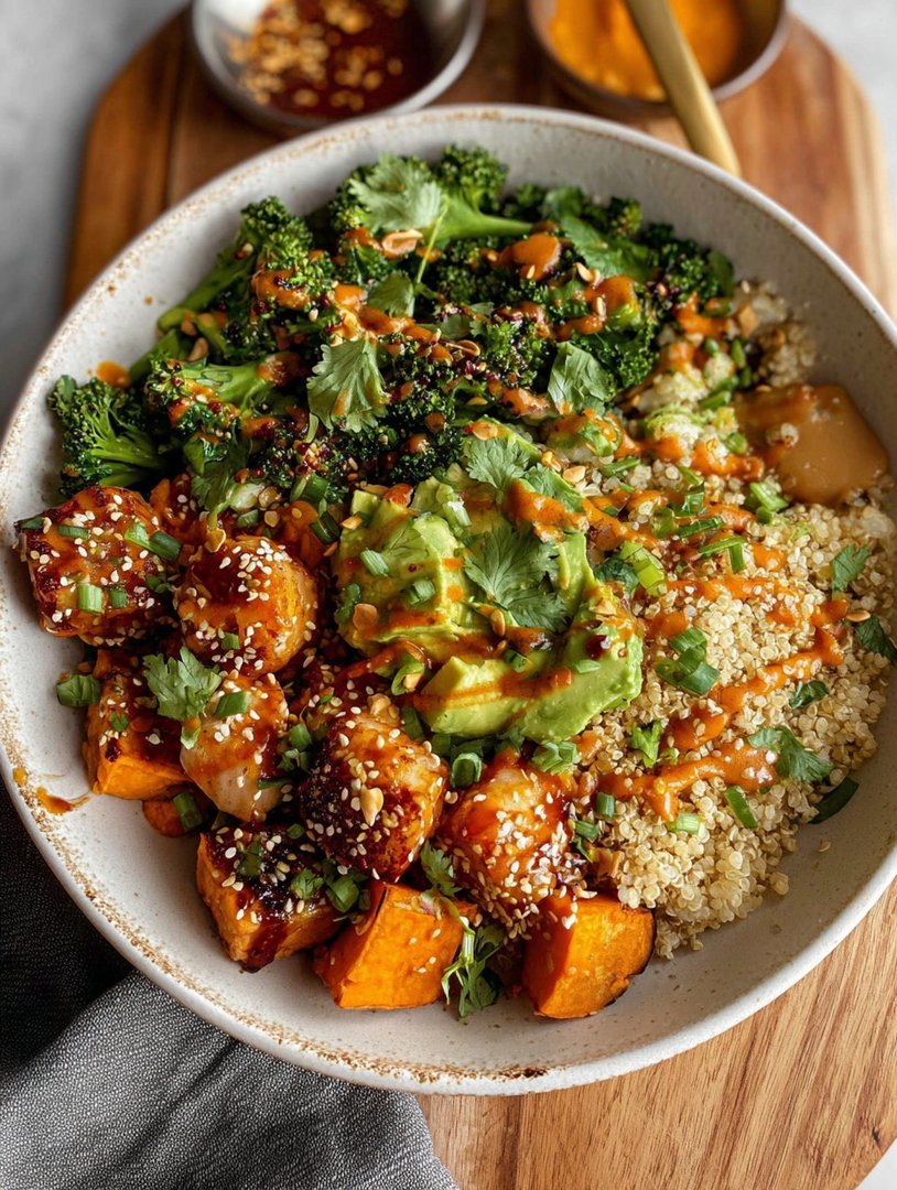 Thai Peanut Sweet Potato Buddha Bowls image 2